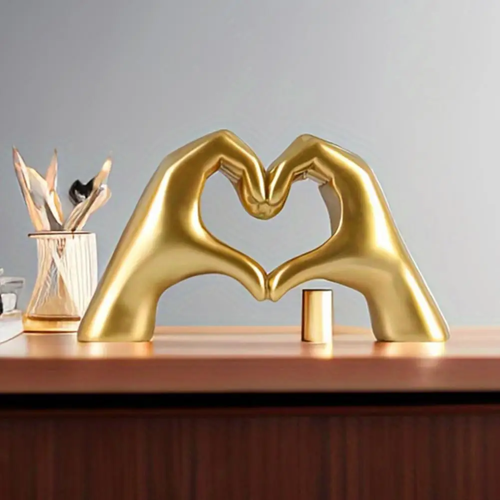 Minimalism Heart Gesture Sculpture Resin Abstract Hand Love Statue Figurine Home Living Room Desktop Decoration Accessories Minimalism Heart Gesture Sculpture Resin Abstract Hand Love Statue Figurine Home Living Room Desktop Decoration Accessories