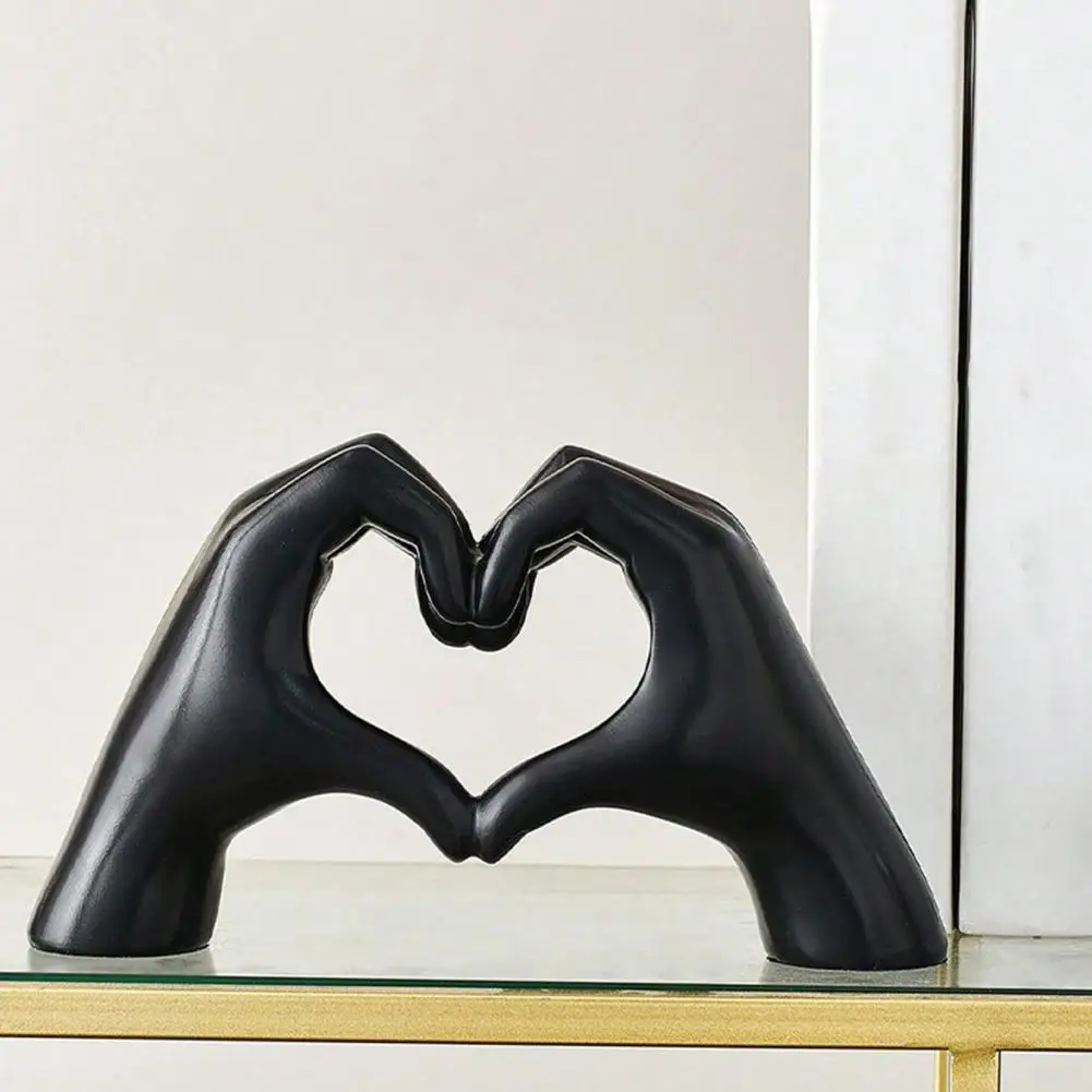 Minimalism Heart Gesture Sculpture Resin Abstract Hand Love Statue Figurine Home Living Room Desktop Decoration Accessories Minimalism Heart Gesture Sculpture Resin Abstract Hand Love Statue Figurine Home Living Room Desktop Decoration Accessories