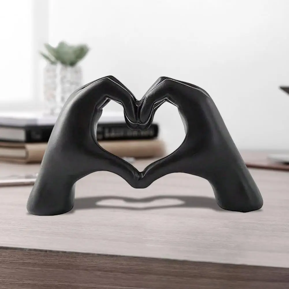 Minimalism Heart Gesture Sculpture Resin Abstract Hand Love Statue Figurine Home Living Room Desktop Decoration Accessories Minimalism Heart Gesture Sculpture Resin Abstract Hand Love Statue Figurine Home Living Room Desktop Decoration Accessories