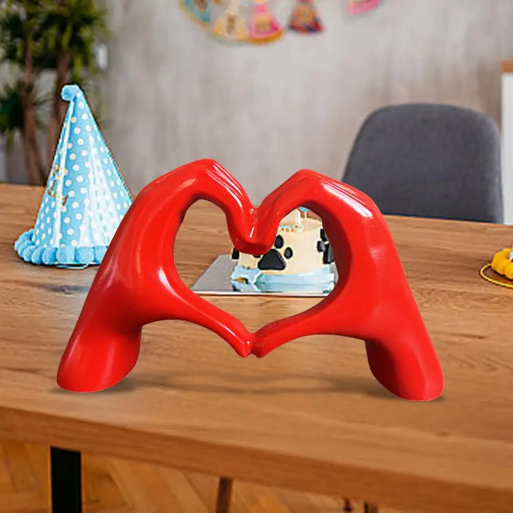 Minimalism Heart Gesture Sculpture Resin Abstract Hand Love Statue Figurine Home Living Room Desktop Decoration Accessories Minimalism Heart Gesture Sculpture Resin Abstract Hand Love Statue Figurine Home Living Room Desktop Decoration Accessories