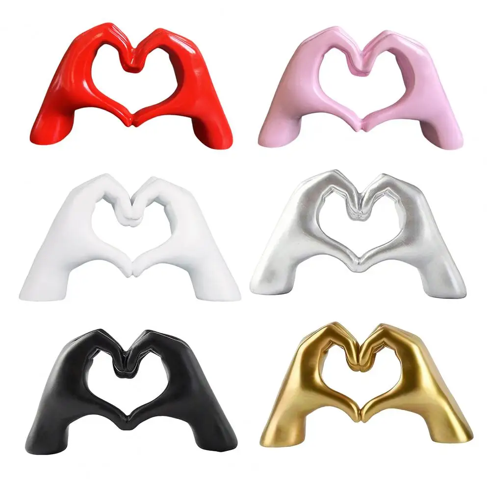 Minimalism Heart Gesture Sculpture Resin Abstract Hand Love Statue Figurine Home Living Room Desktop Decoration Accessories Minimalism Heart Gesture Sculpture Resin Abstract Hand Love Statue Figurine Home Living Room Desktop Decoration Accessories