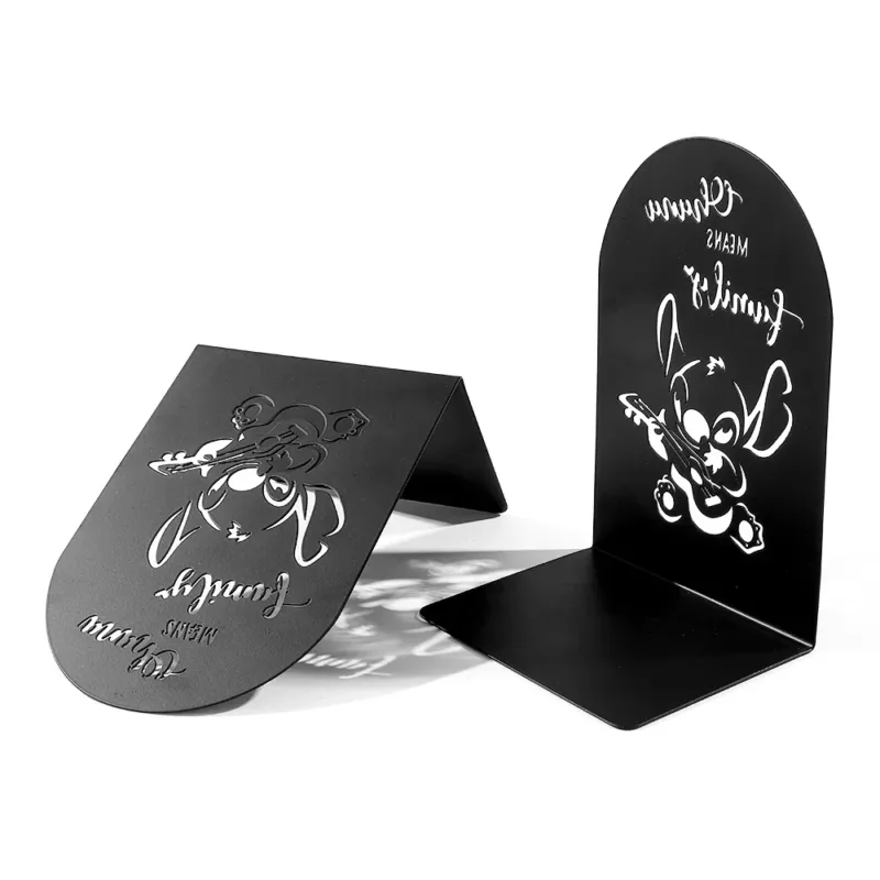 2Pcs Cute Stitch Book Ends Heavy Duty Metal Bookends Office Desktop Home Bookshelf Book Rack Office supplies for Book Lovers - Image 5