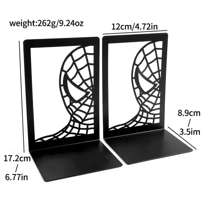 Σετ 2 Βιβλιοστάτες Spider-Man – Μεταλλικοί, Κλασικό Design - Image 5