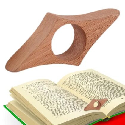 Ξύλινος thumb-book αναγνωστικός βιβλιοδείκτης