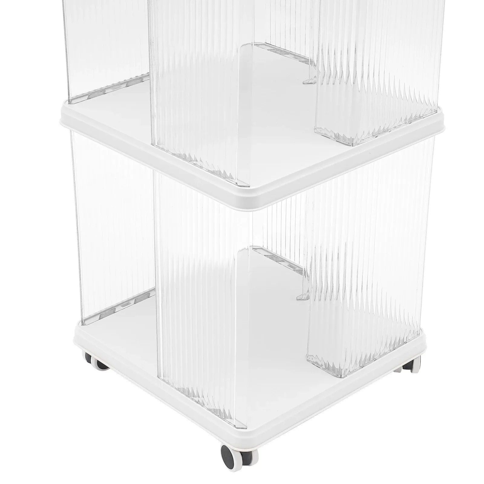 Rotary Bookshelf Home High Density Book Case 360° Rotating Storage Display Rack Floor Standing Shelves