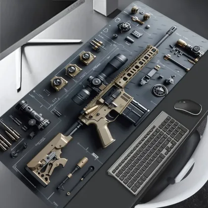 Tactical Gun MousePad L