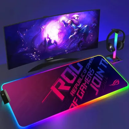 Black RGB Gaming Mouse Pad ASUSRogue – RGB Backlight (XXL) για Gaming & PC