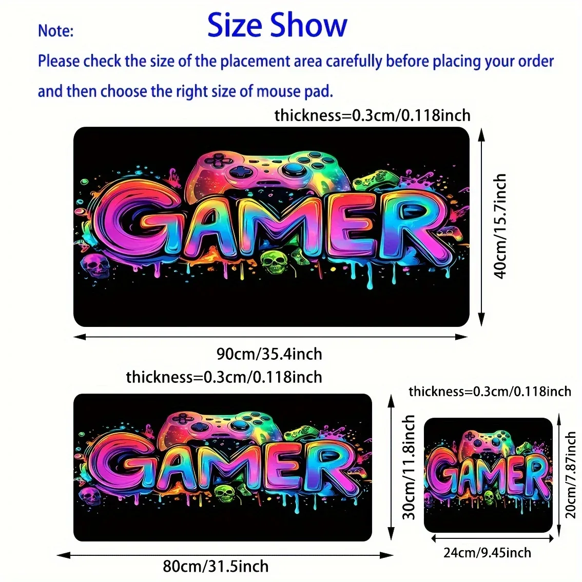 XXL Gaming Mousepad με Σχέδιο Gamepad – Μεγάλο Αντιολισθητικό Mouse Pad για Gamers 4 XXL Gaming Mousepad με Σχέδιο Gamepad – Μεγάλο Αντιολισθητικό Mouse Pad για Gamers - Image 4