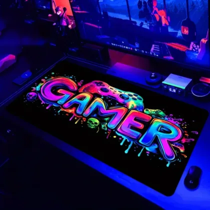 XXL Gaming Mousepad με Σχέδιο Gamepad – Μεγάλο Αντιολισθητικό Mouse Pad για Gamers