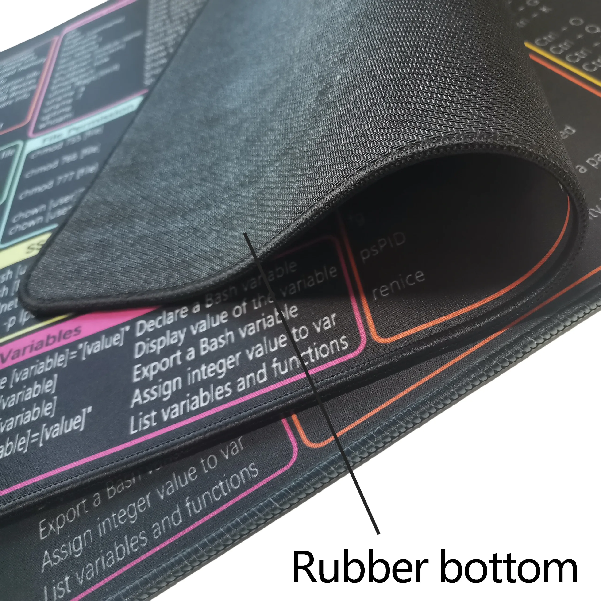 Python Programing Mouse Pad Large Shortcut Keyboard Mousepad for Database Engineer Non-Slip Stitched Edge Desk Mat 800x300mm