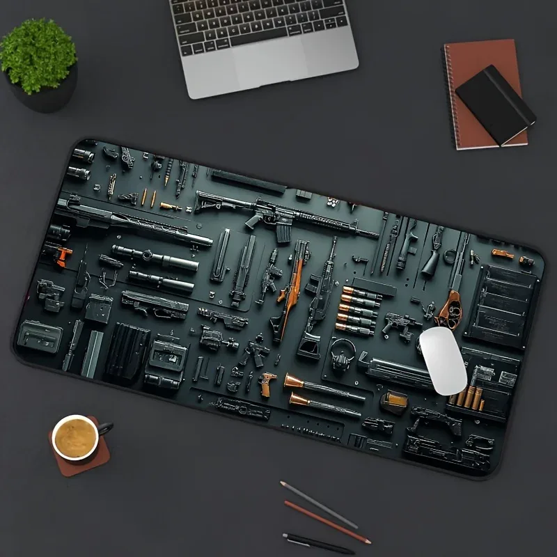 Gun parts assembly Large Mouse Pad XXL Desk Mat Non-Slip Rubber Base Gaming Keyboard and Mouse Stitched Edges for Home and game Gun parts assembly Large Mouse Pad XXL Desk Mat Non-Slip Rubber Base Gaming Keyboard and Mouse Stitched Edges for Home and game