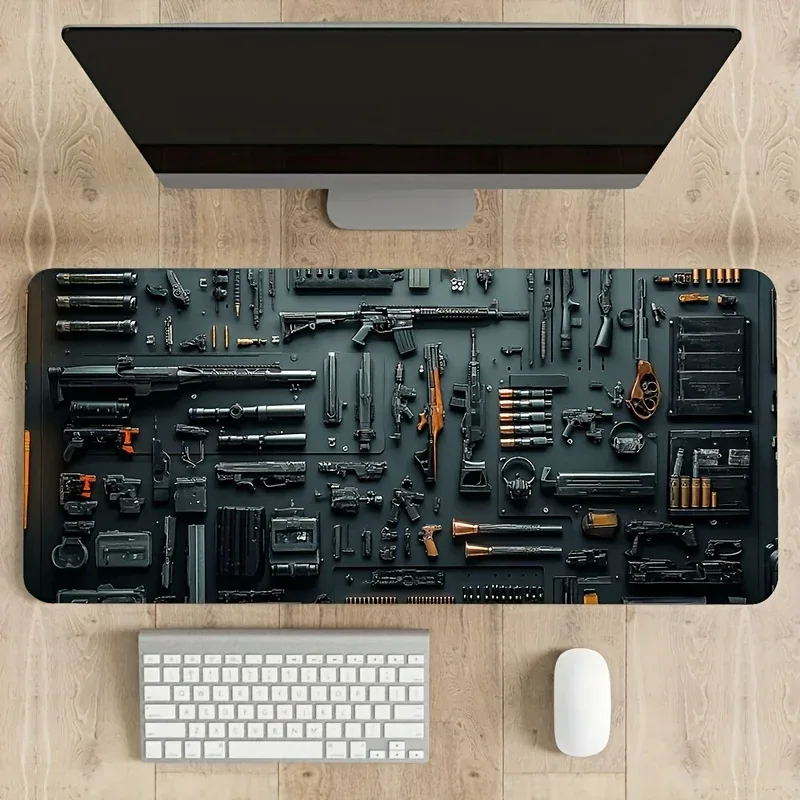 Gun parts assembly Large Mouse Pad XXL Desk Mat Non-Slip Rubber Base Gaming Keyboard and Mouse Stitched Edges for Home and game Gun parts assembly Large Mouse Pad XXL Desk Mat Non-Slip Rubber Base Gaming Keyboard and Mouse Stitched Edges for Home and game
