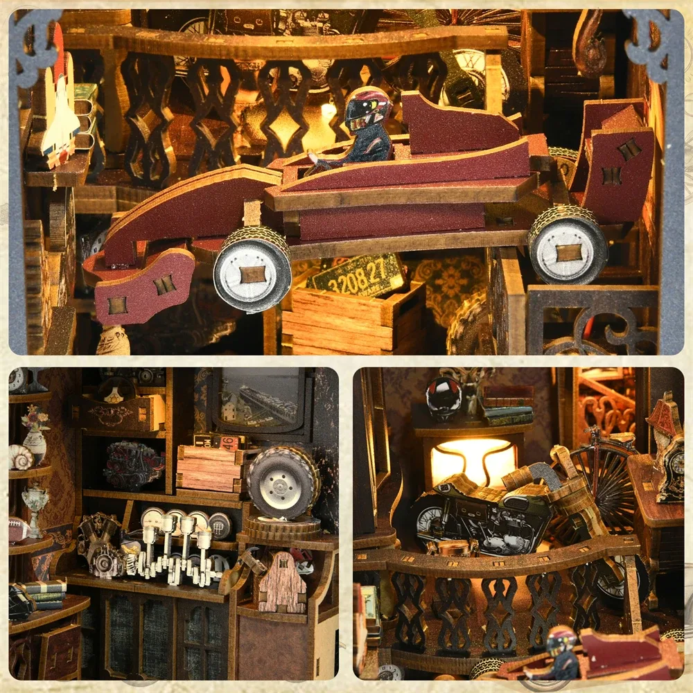 Ξύλινο Παζλ Book Nook Kit Classic Car 4 Ξύλινο Παζλ Book Nook Kit Classic Car - Image 4