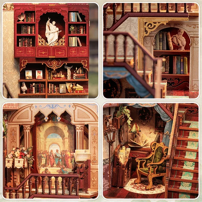 Βιβλιοθήκη της σοφίας DIY Book Nook 5 Βιβλιοθήκη της σοφίας DIY Book Nook - Image 5