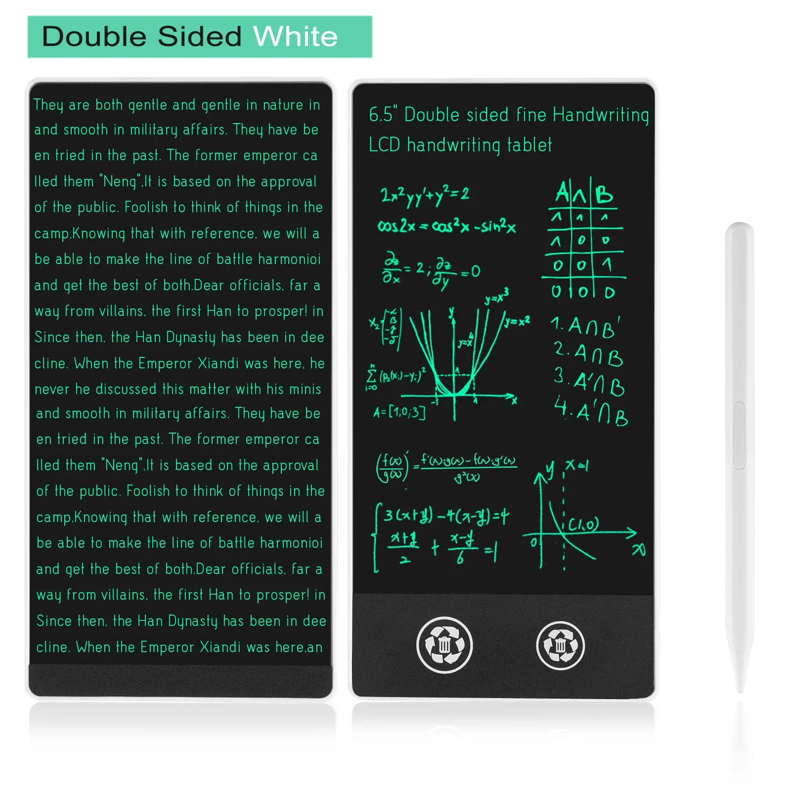 double-Sided White