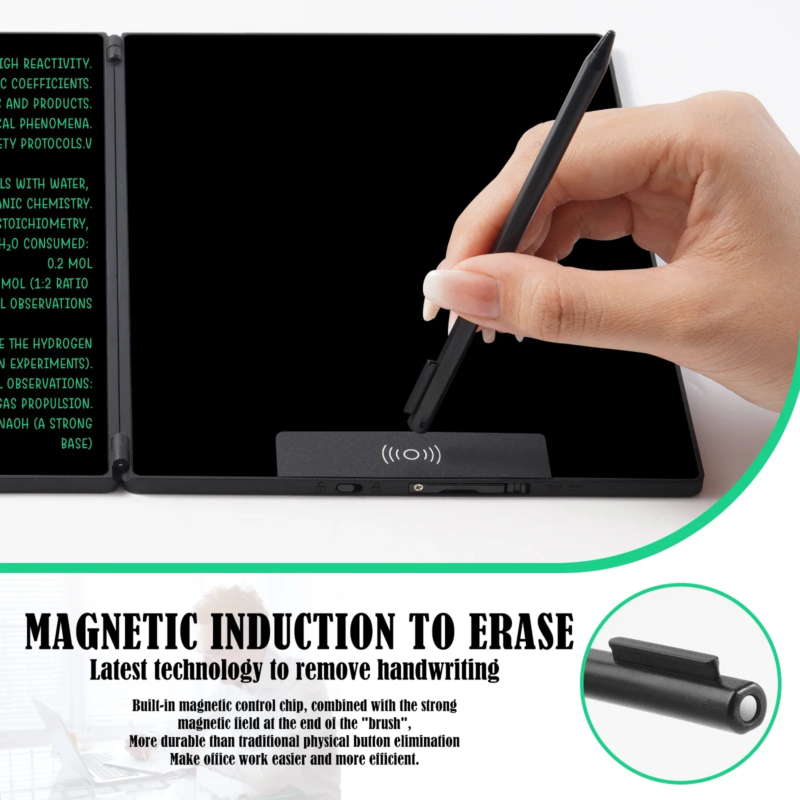 Αναδιπλούμενο LCD Writing Tablet 14.3" - Ψηφιακό Σημειωματάριο Διπλής Οθόνης 3 Αναδιπλούμενο LCD Writing Tablet 14.3" - Ψηφιακό Σημειωματάριο Διπλής Οθόνης - Image 3