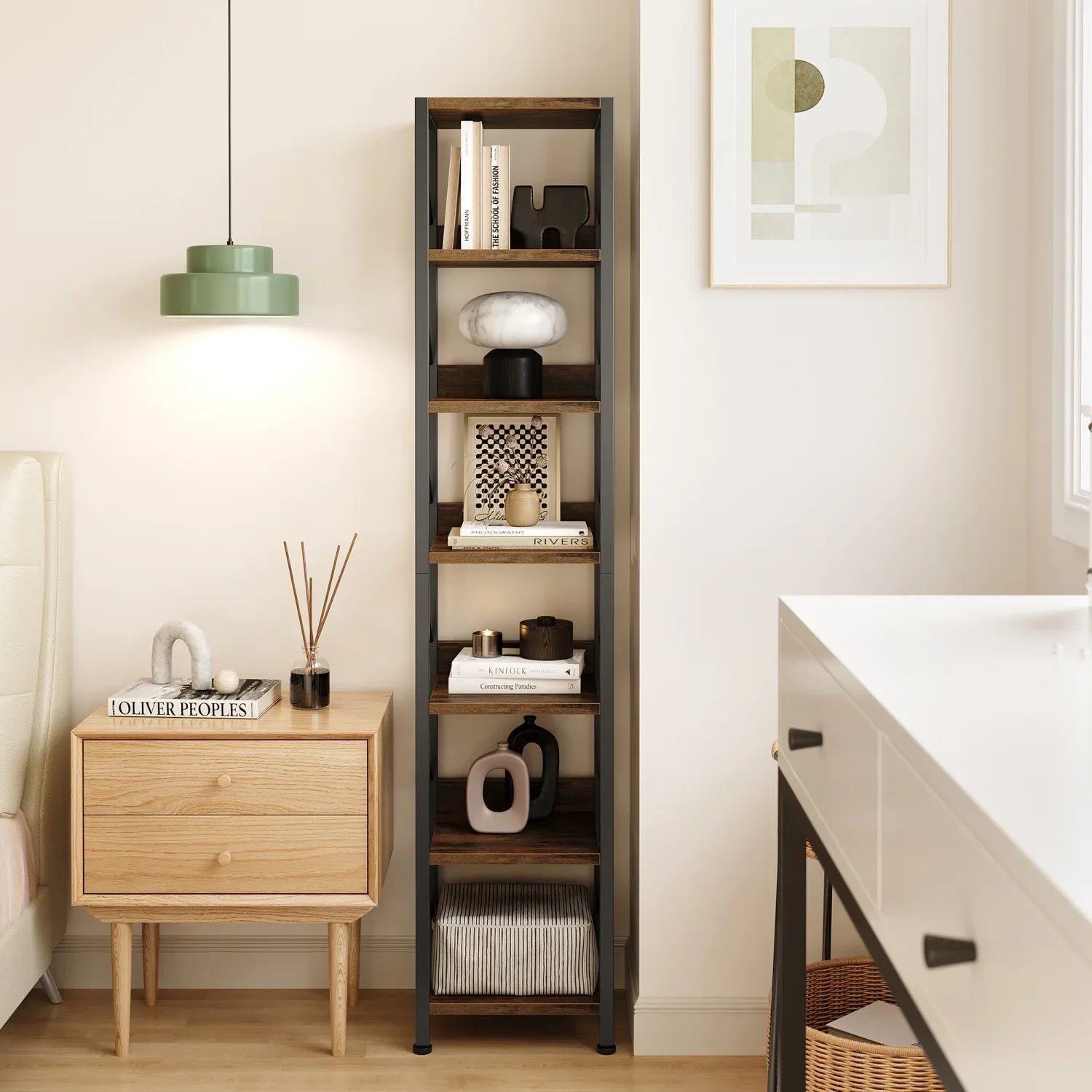 Μεταλλική Βιβλιοθήκη Industrial Σχεδιασμού (6 Επίπεδα)