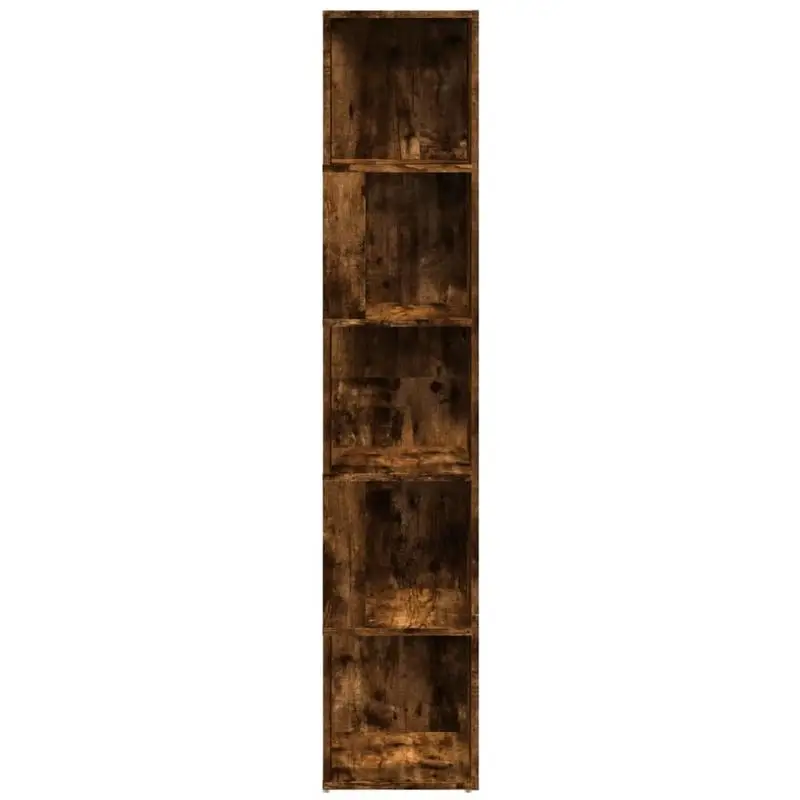 Γωνιακή Ραφιέρα & Βιβλιοθήκη 5 Επιπέδων Smoked Oak 4 Γωνιακή Ραφιέρα & Βιβλιοθήκη 5 Επιπέδων Smoked Oak - Image 4
