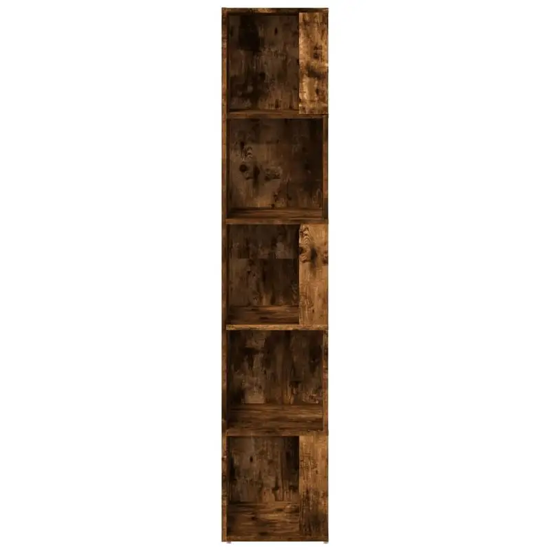 Γωνιακή Ραφιέρα & Βιβλιοθήκη 5 Επιπέδων Smoked Oak 5 Γωνιακή Ραφιέρα & Βιβλιοθήκη 5 Επιπέδων Smoked Oak - Image 5