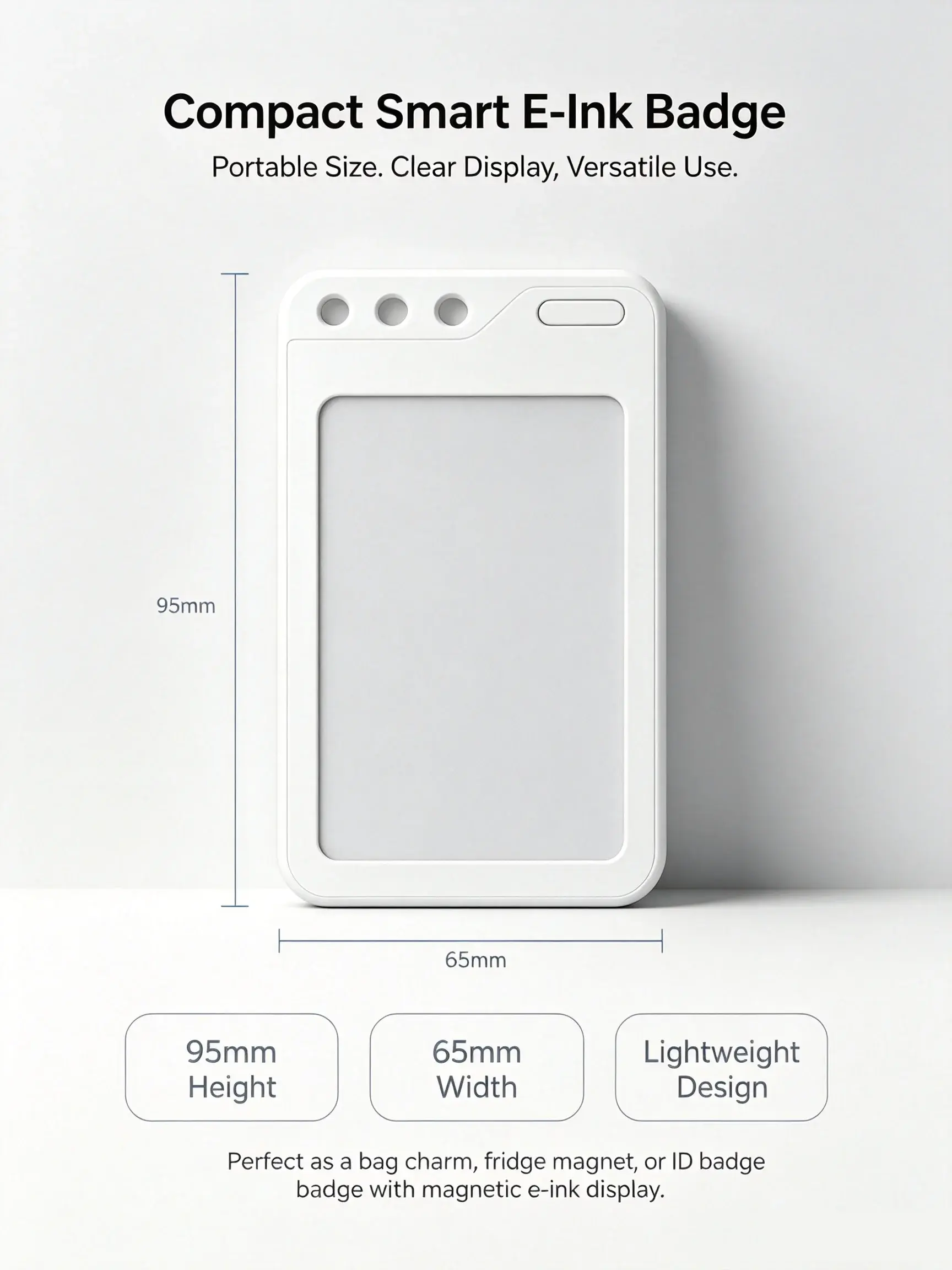 Έξυπνο Κρεμαστό Αξεσουάρ Οθόνης E-Ink 3.7″ NFC | (Χωρίς Μπαταρία) 7 Έξυπνο Κρεμαστό Αξεσουάρ Οθόνης E-Ink 3.7″ NFC | (Χωρίς Μπαταρία) - Image 7